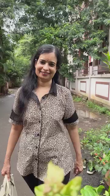 Mitali Block Printed Cotton Shirt