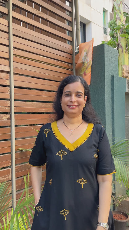 Dipika Block Printed Cotton Dress